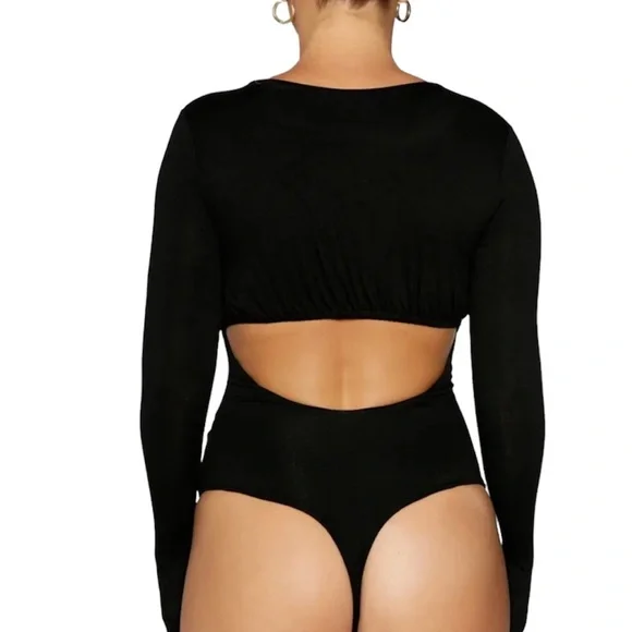 Naked Wardrobe cut out back body suit NWOT - Picture 3 of 6